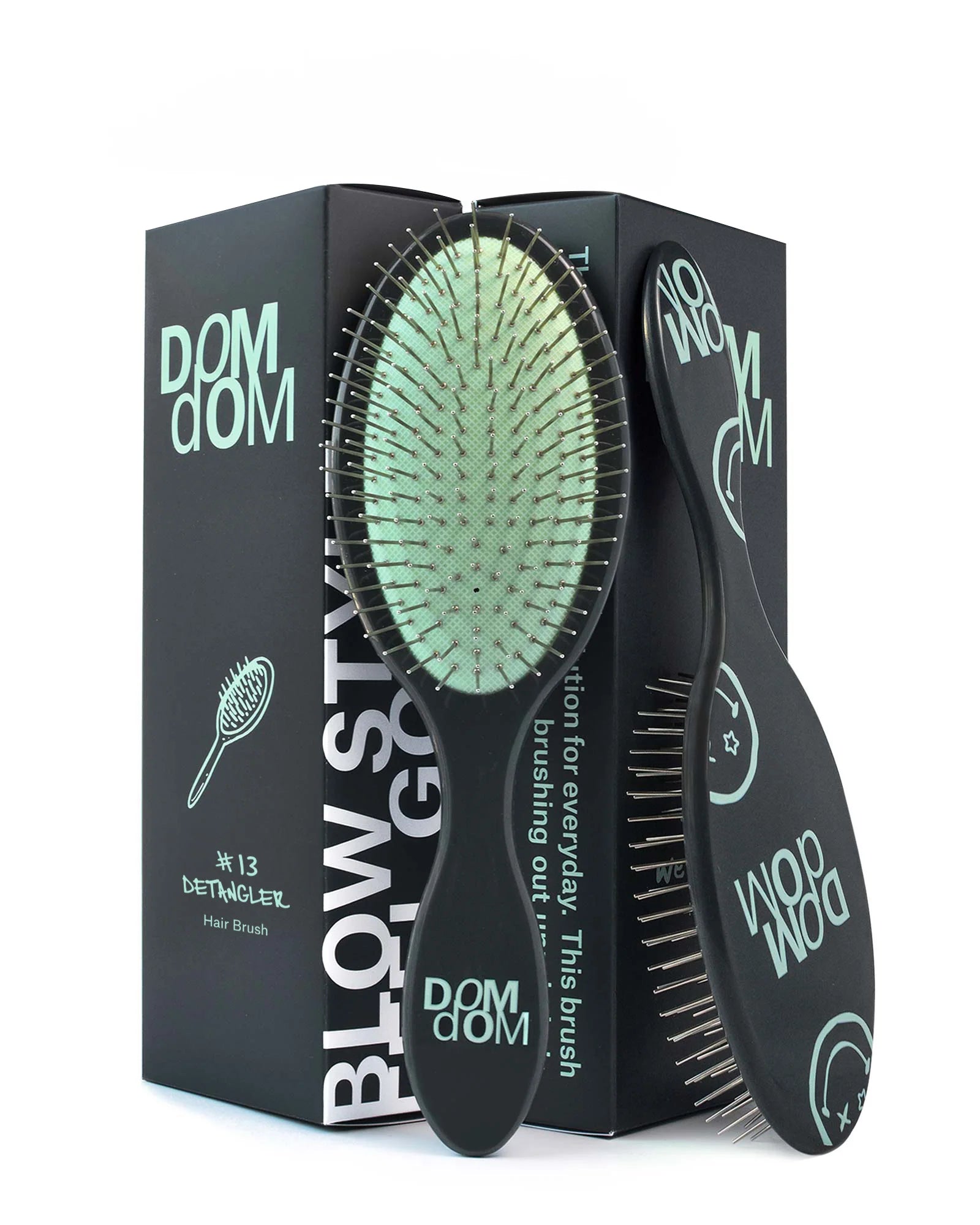 Dom Dom - #13 Detangler Brush (Green)